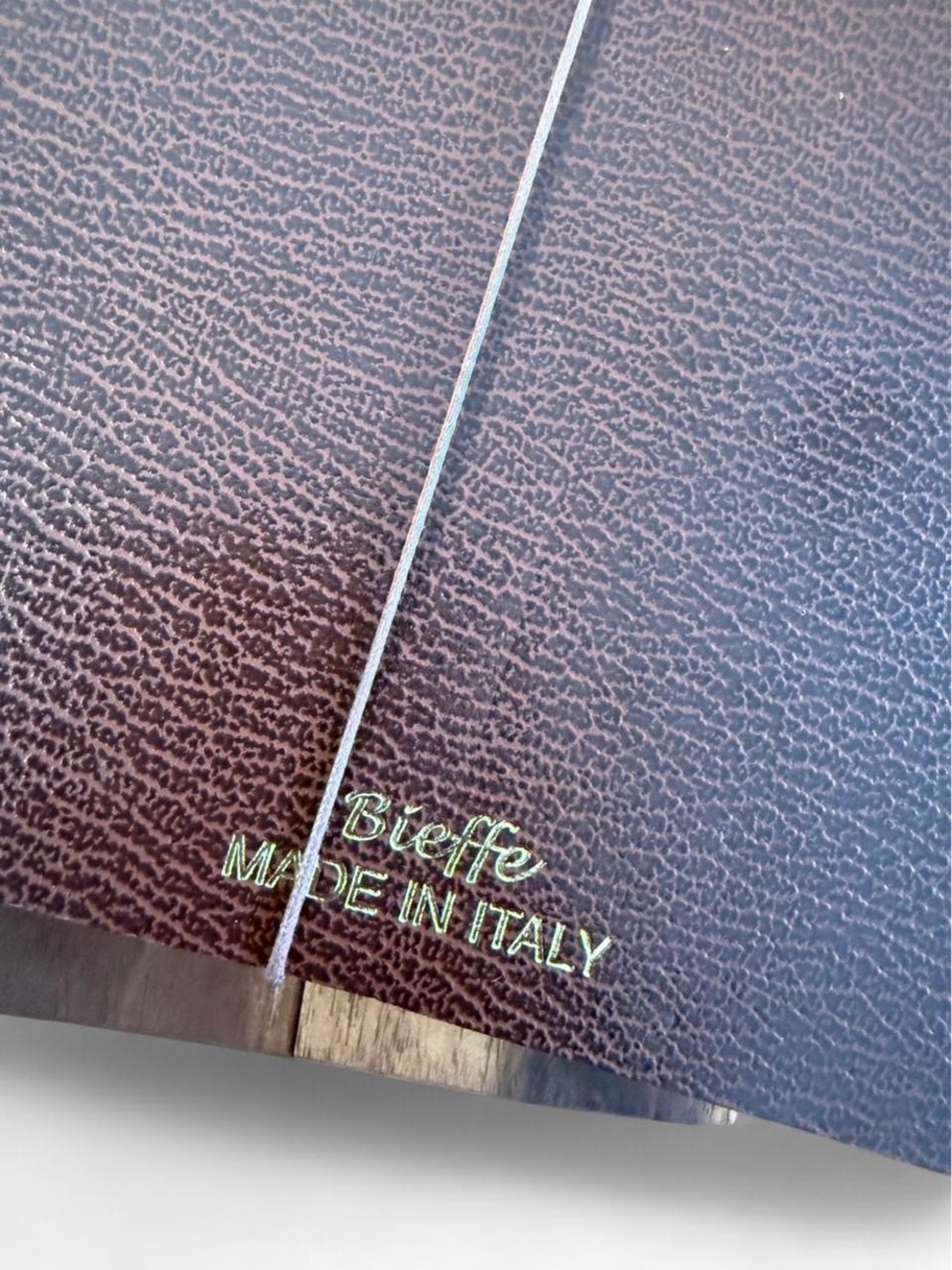 Bieffe Brown Leather lined notebook 3 pk-New - Picture 4 of 7